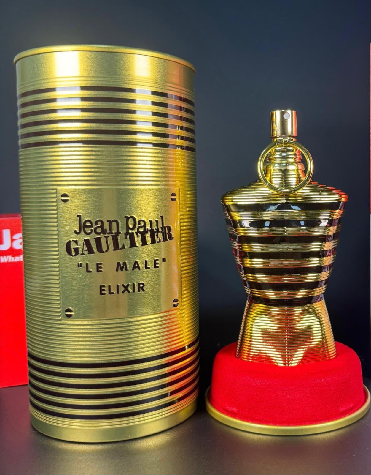 Jean Paul Gaultier Le Male Elixir Eau de Parfum 1 fl oz Gold Bottle & Tin