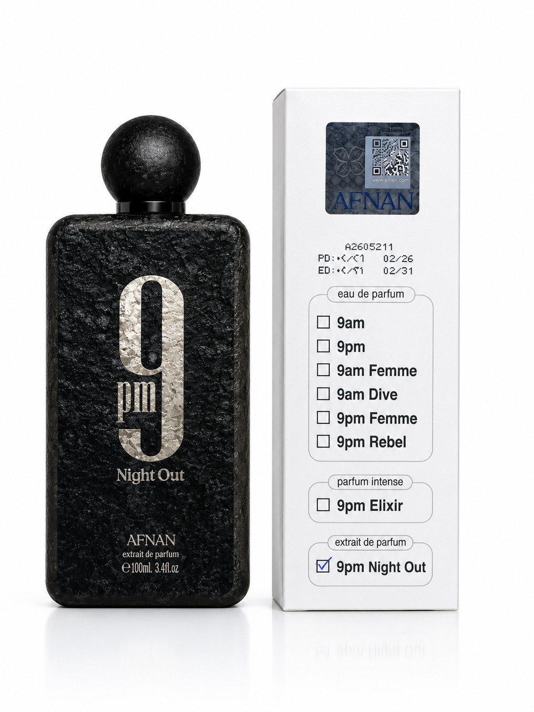 9PM Night Out by Afnan, 3.4oz Extrait De Parfum spray for Unisex TESTER