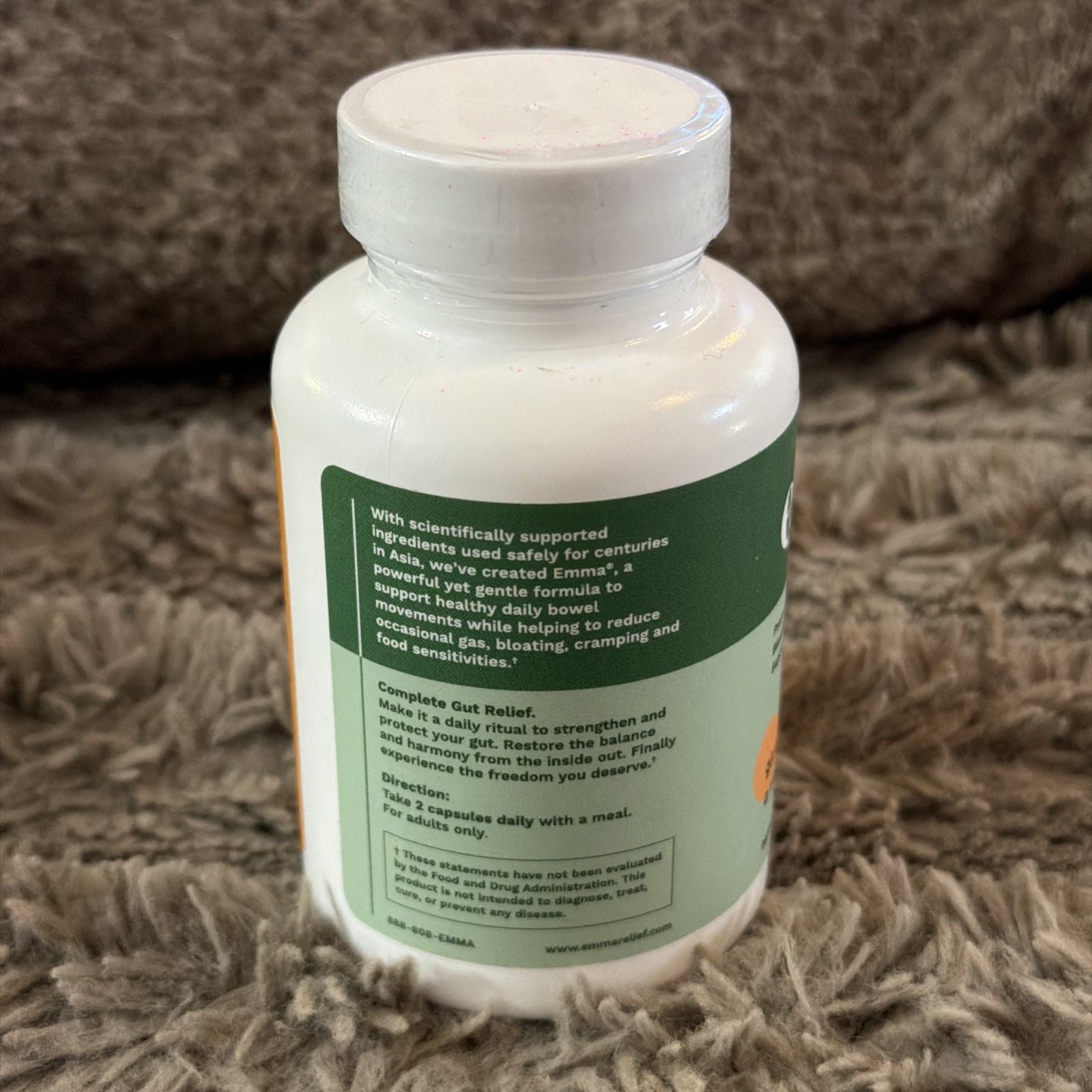 Emma by Enclave BioActives Gut Relief Capsules 60ct Digestive Support 06/27