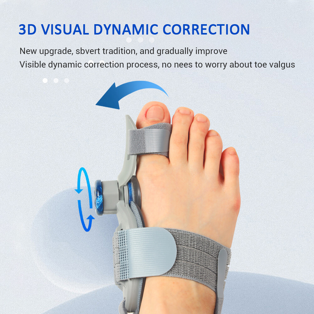 2PCS Bunion Fix Toe Valgus Corrector Big Toe Straightener for Men & Women 1Pair