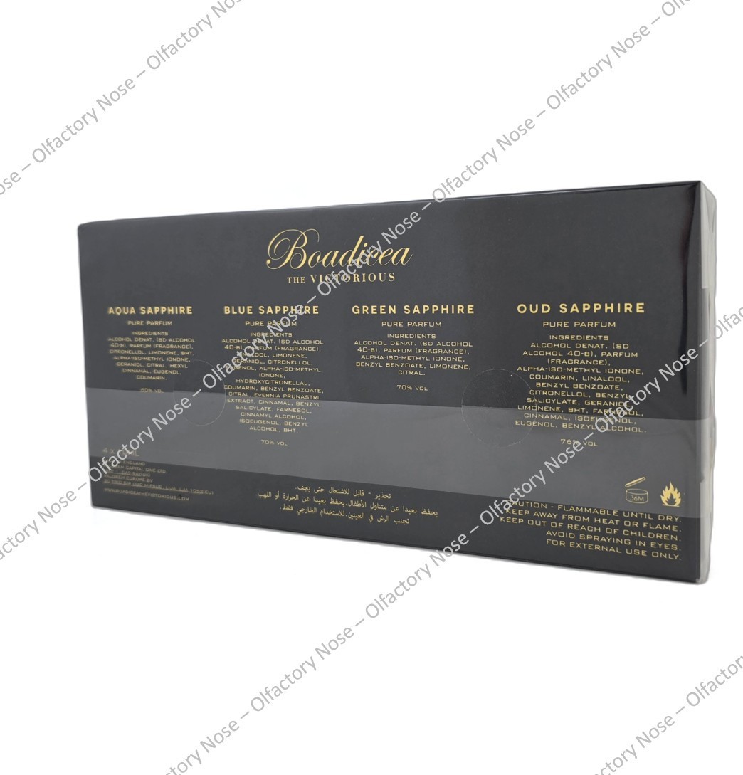Boadicea The Victorious Sapphire Collection Mini Set – 4x10mL – New in Box!