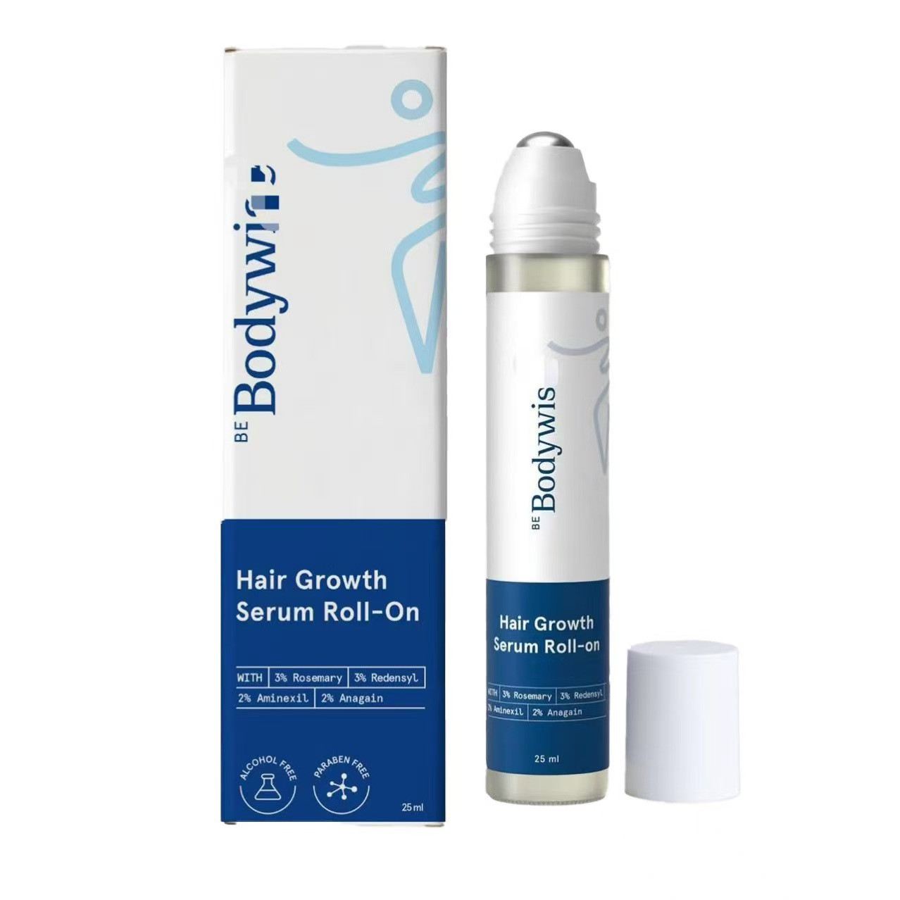 25ml Be Bodywise Hair Growth Serum Roll On – 3% Rosemary, 3% Redensyl & 2%