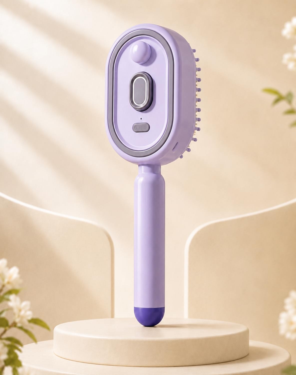 Electric Spray Air Cushion Massage Comb, Self-Cleaning Anti-Tangle Hair Brush