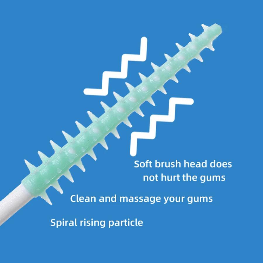 150pc Interdental Brush Soft Rubber Toothpick Teeth Cleaning Tool Oral Care Flos