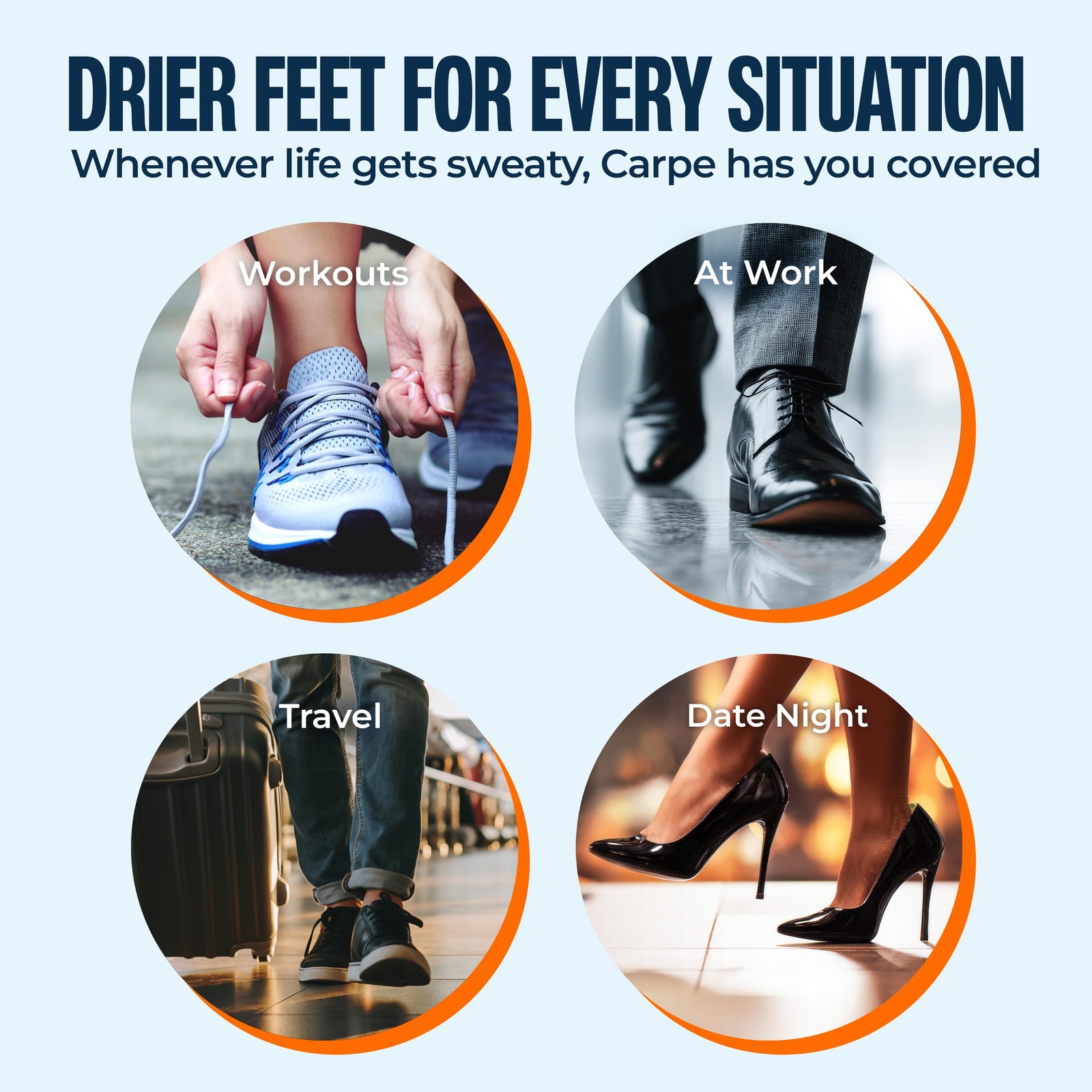 Carpe Sweat Absorbing Foot Lotion, A 1.35 Fl Oz (Pack of 1)