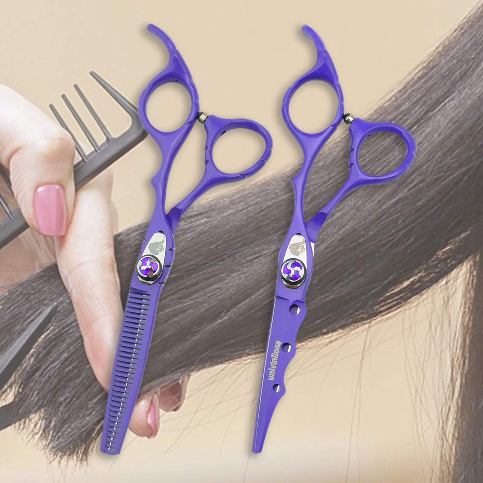 6″ 6cr13 Alloy Hairdressing Scissors Black Red Green Purple White Hair Cutting S