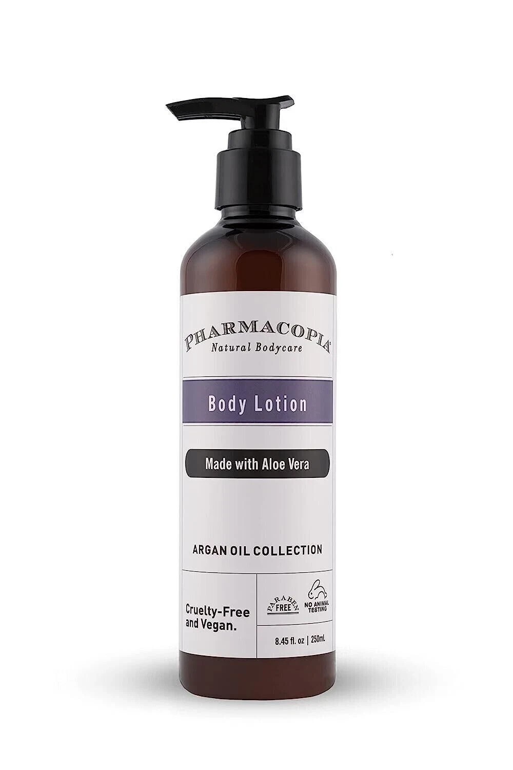 Pharmacopia Argan Oil&Aloe Vera Organic Body Lotion 250ml Daily Moisturizer FS++