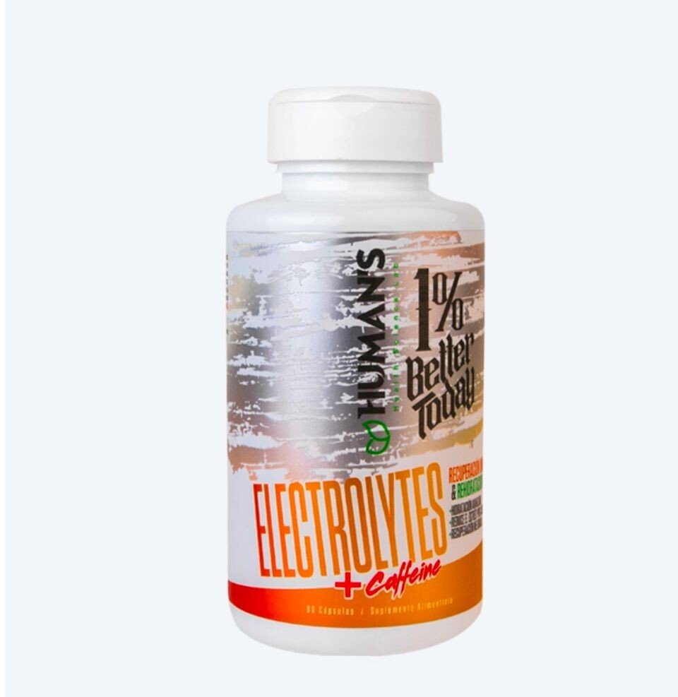 ELECTROLYTE-SALT CAFFEINE CON 90 CPS Humans Health Usa Hidratación-Recovery
