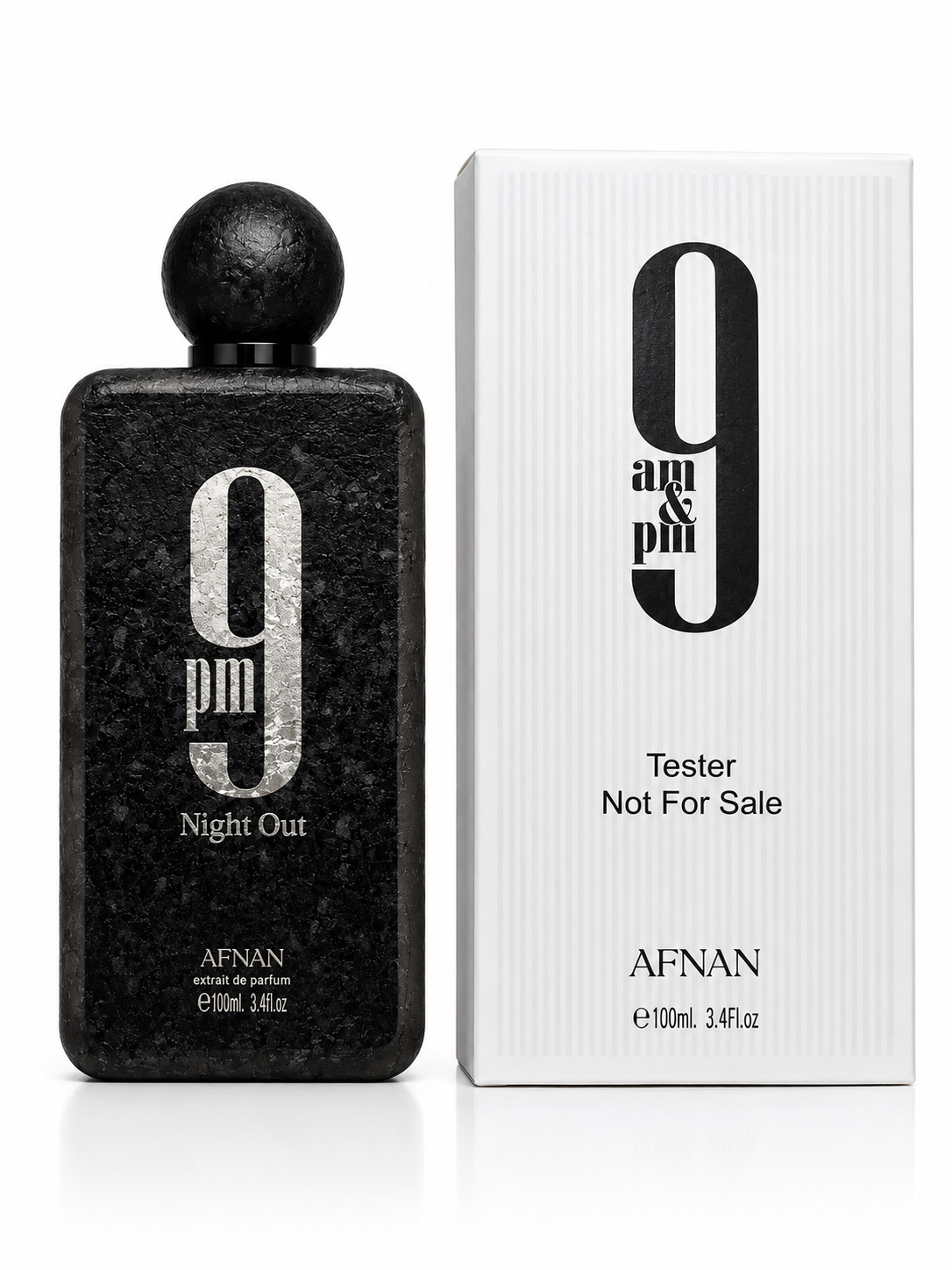 9PM Night Out by Afnan, 3.4oz Extrait De Parfum spray for Unisex TESTER