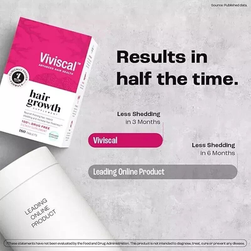 Premium Expert Viviscal Hair Supplemental Development Pills for Women EXP 180…