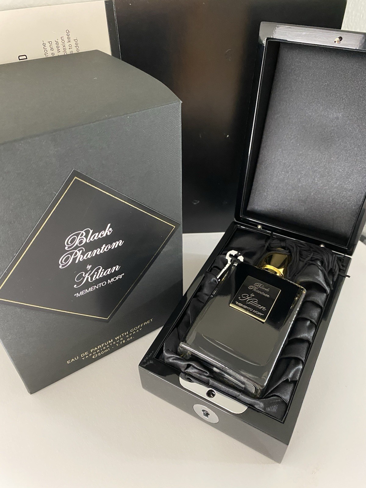 Kilian Black Phantom EDP With Coffret Vaporisateur Spray, MEMENTO MORI, 1.7 OZ