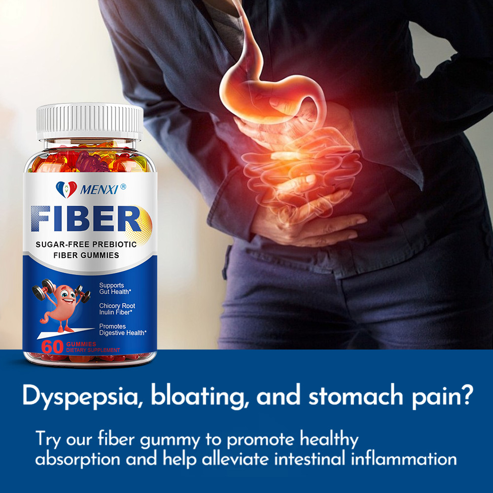 2Packs Fiber Gummies 5000mg Per Serving Natural Supplement, Healthy Digestion