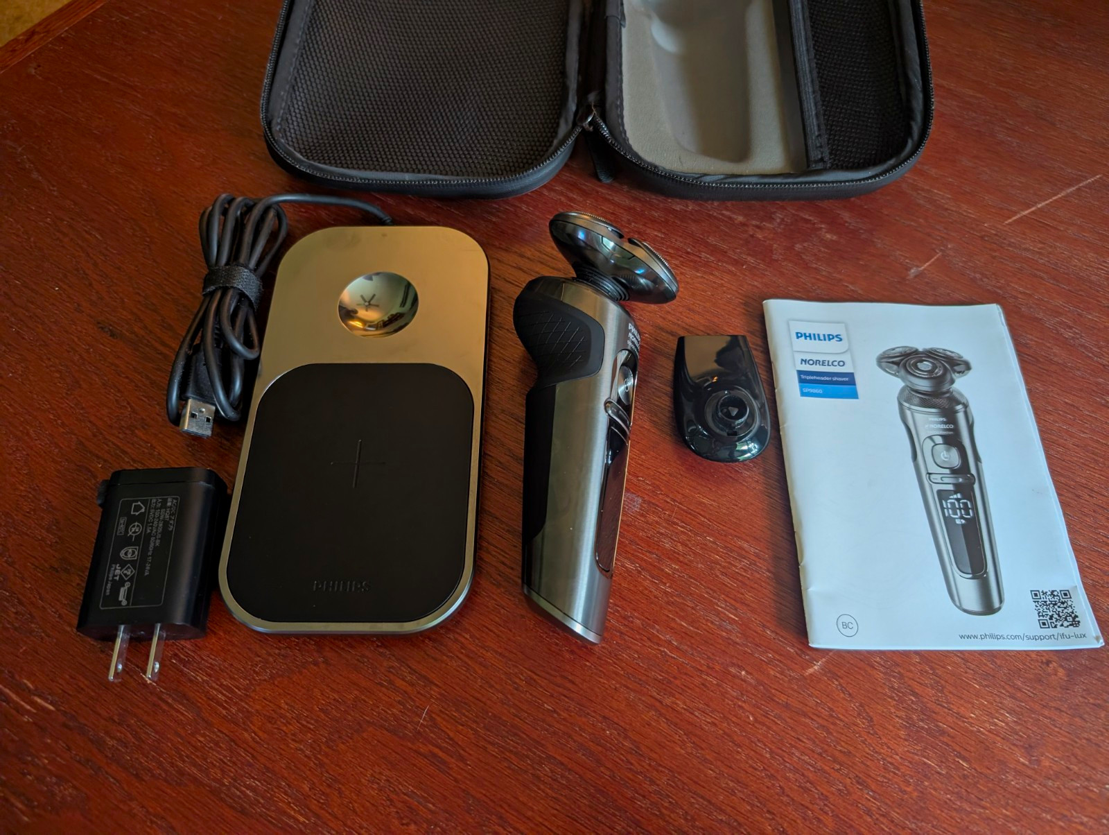 Philips Norelco S9000 Prestige Shaver SP9860 Qi Wireless Charging Pad Mint Used