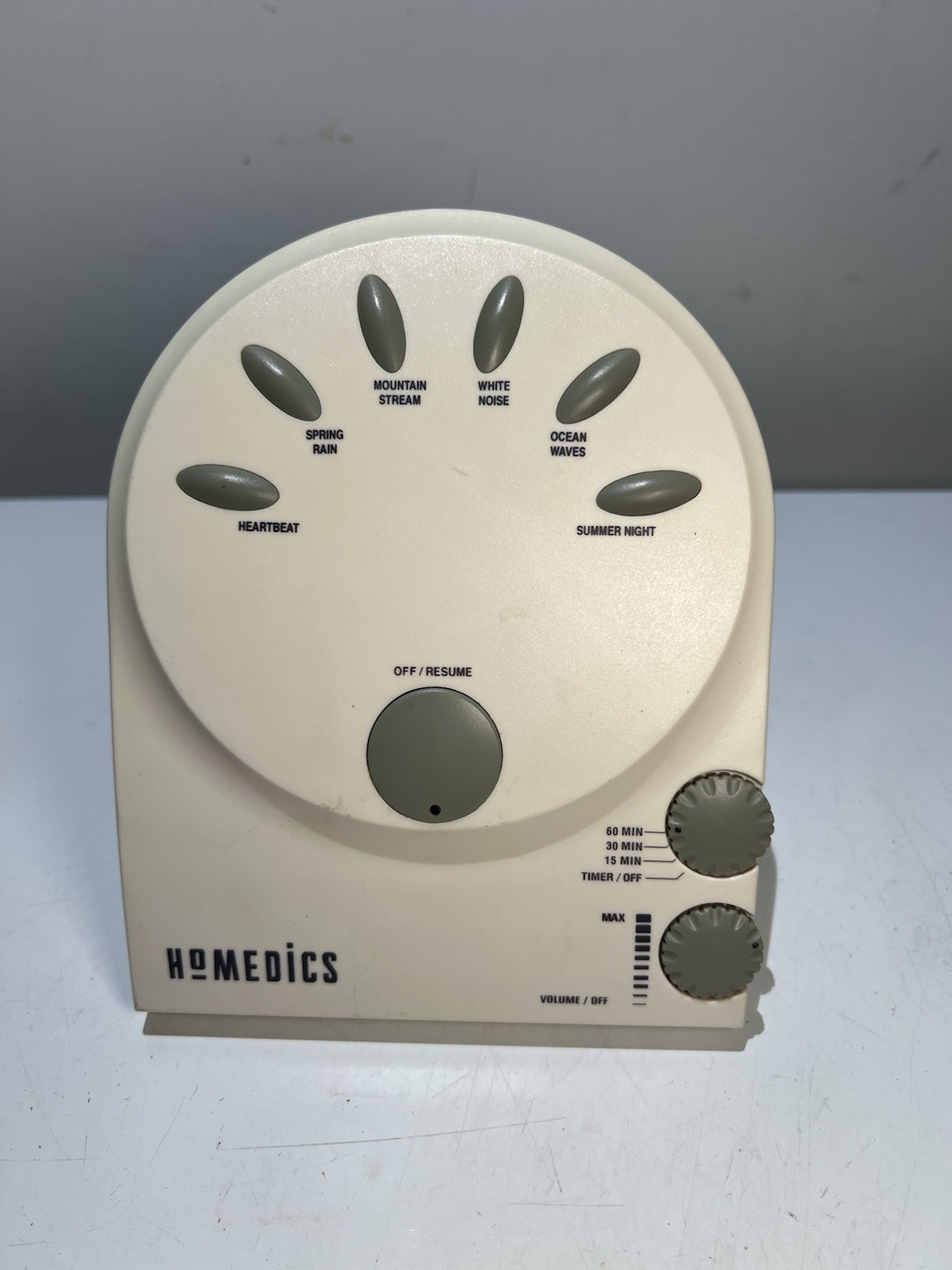 HoMedics Body Basics 6 Natural Sound Spa Relaxation Therapy Machine Sleep Aid
