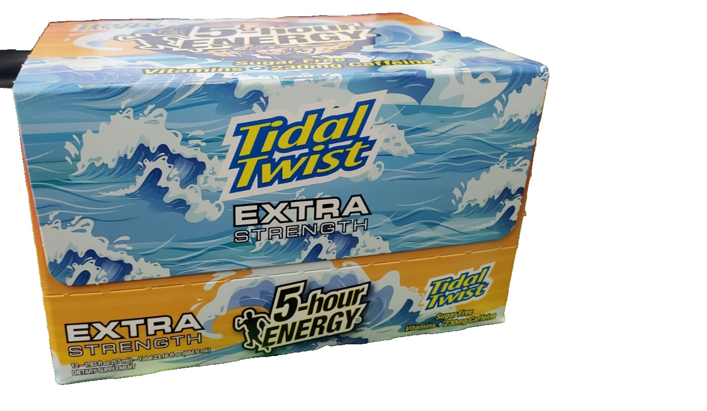 5 Hour Energy Extra Strength Tidal Twist 1.93 oz Shots 12 Ct Box