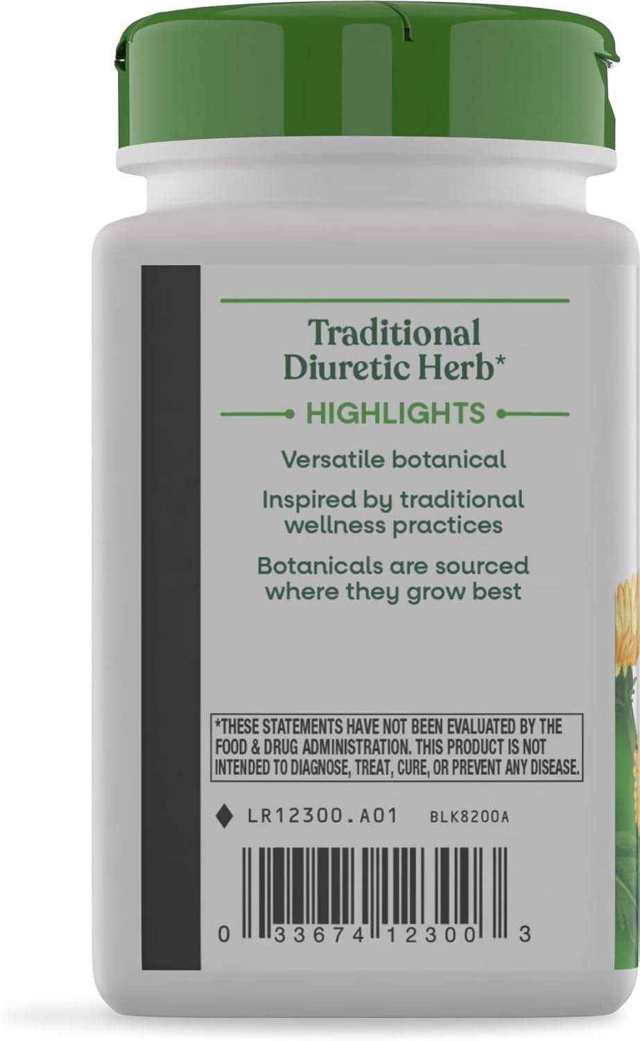 Dandelion Root Capsules, Traditional Diuretic Herb, 1,575 Mg Dandelion Root per