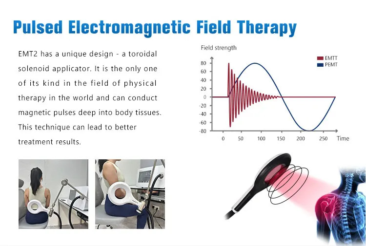 Spa Physio Pain Magnetic Transduction Therapy Magneto EMTT PEMF Massage Machine