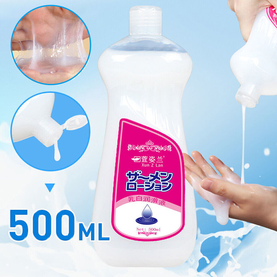 2bottles Personal Lubricant Unscented Cum Realistic Semen Water Based Lube Adult