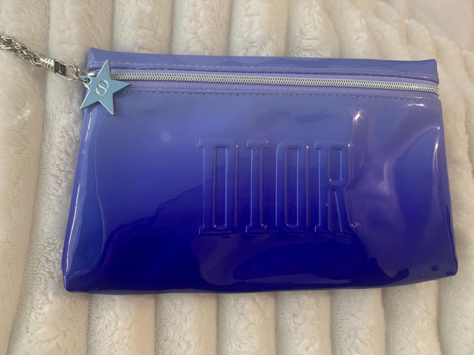 Rare Dior Blue Cosmetic Bag/ Wristlet Set