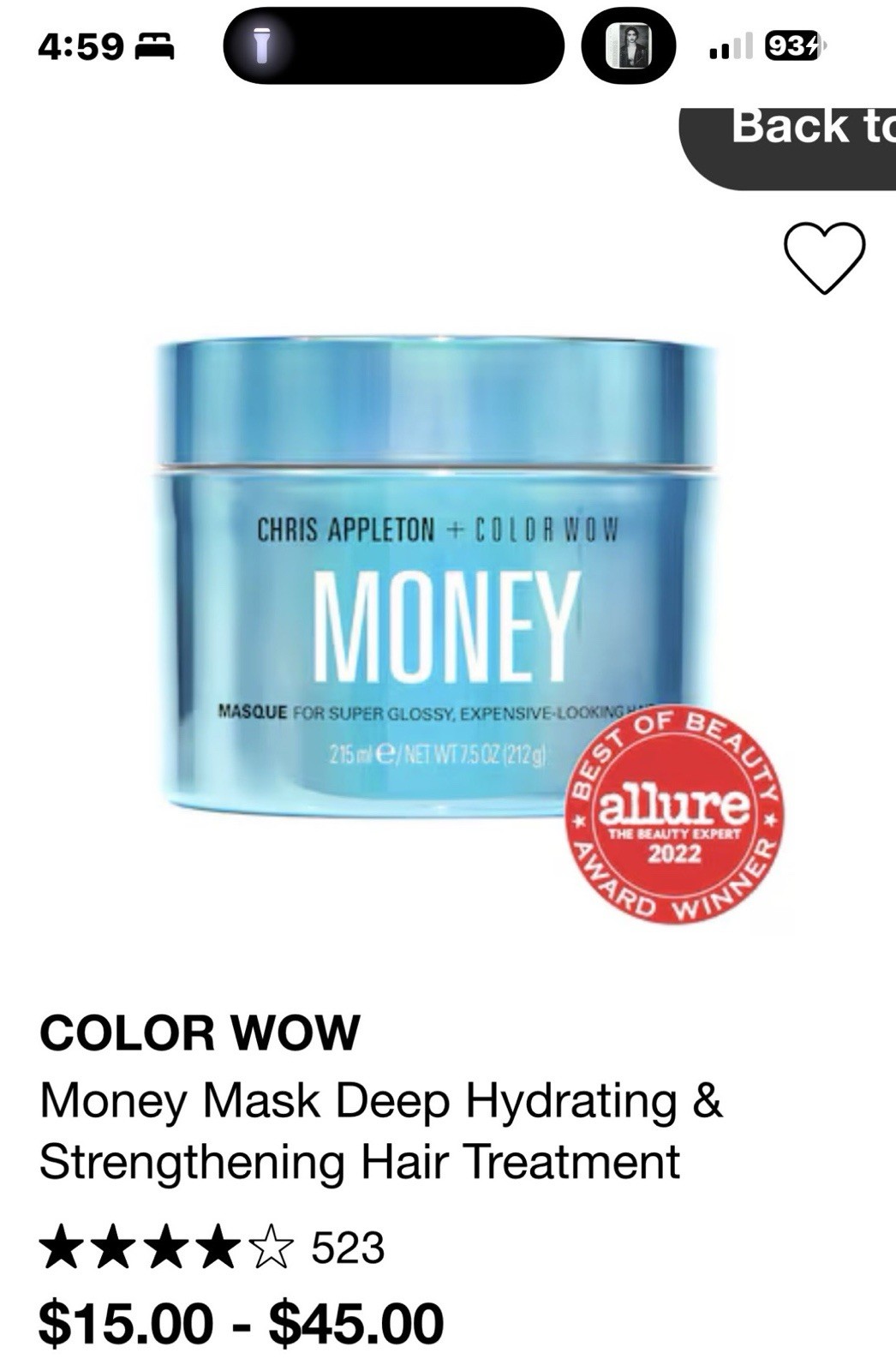 Creed, Money Hair Oil And Lotion