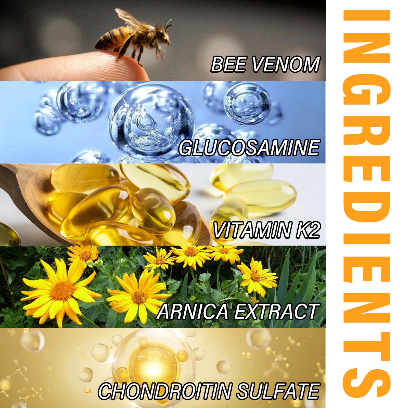 Bee Venom Joint Care Cream Relieves Aching Joints, Hands, Lumbar Muscles, Bones