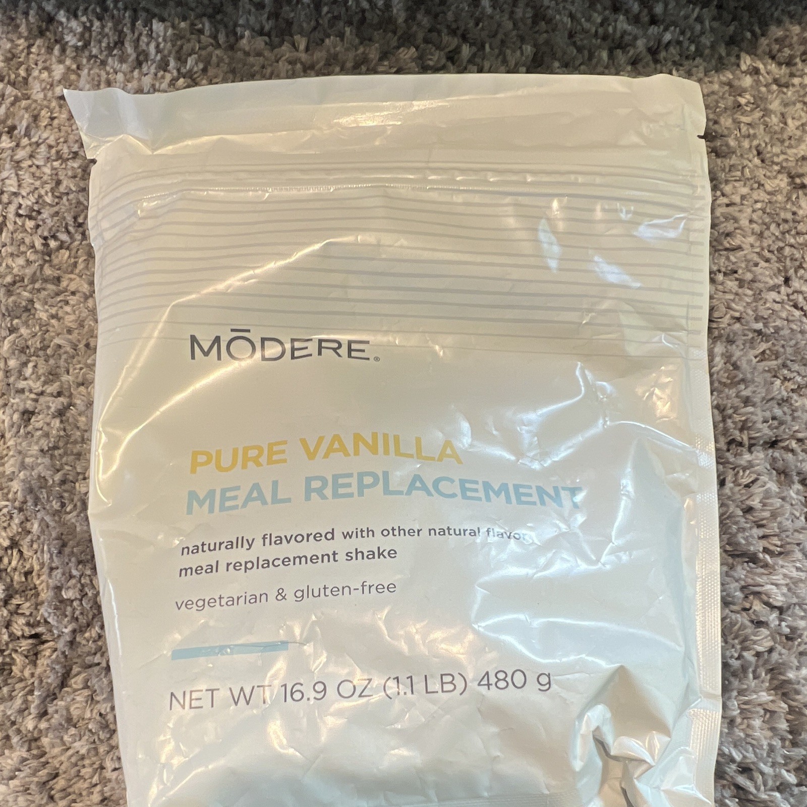 Modere Pure Vanilla Meal Replacement Shake Powder Weight Management 16.9 oz