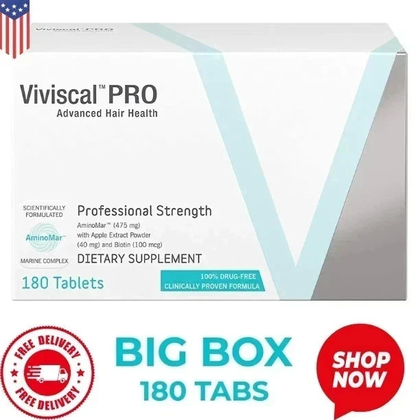 VIVISCAL PRO – Professional Hair Growth Tablets 180 Exp. 12/2027 / Free delivery