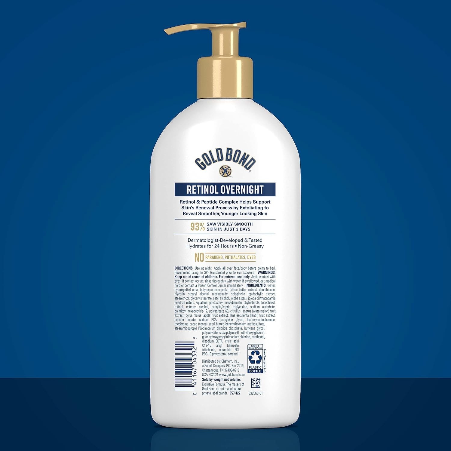 Retinol Overnight Body Face Lotion 13 oz Anti Aging Moisturizer Skin Hydration