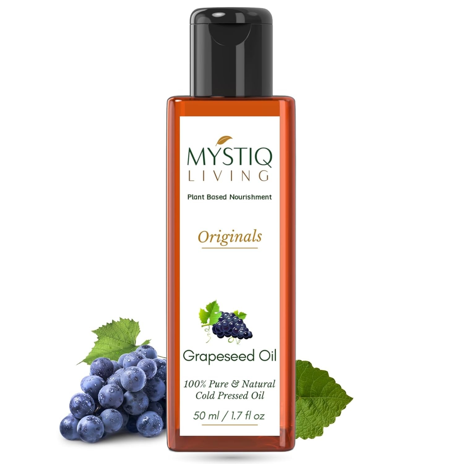 Mystiq Living Grapeseed Oil For Skin And Hair 50ml