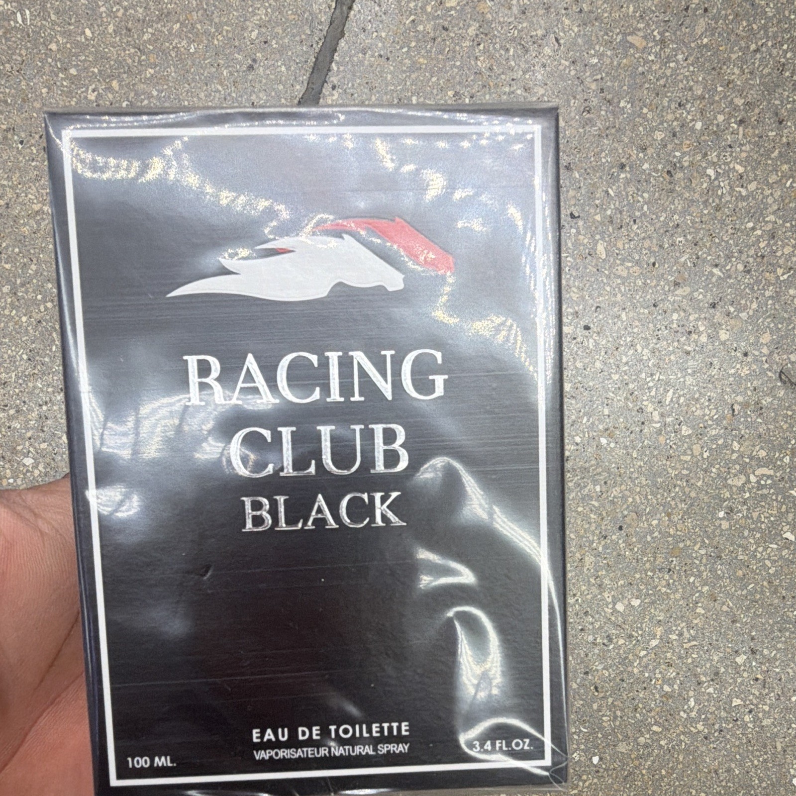 Racing Club Black Eau de Toilette Spray, Regular Size 3.4 fl oz