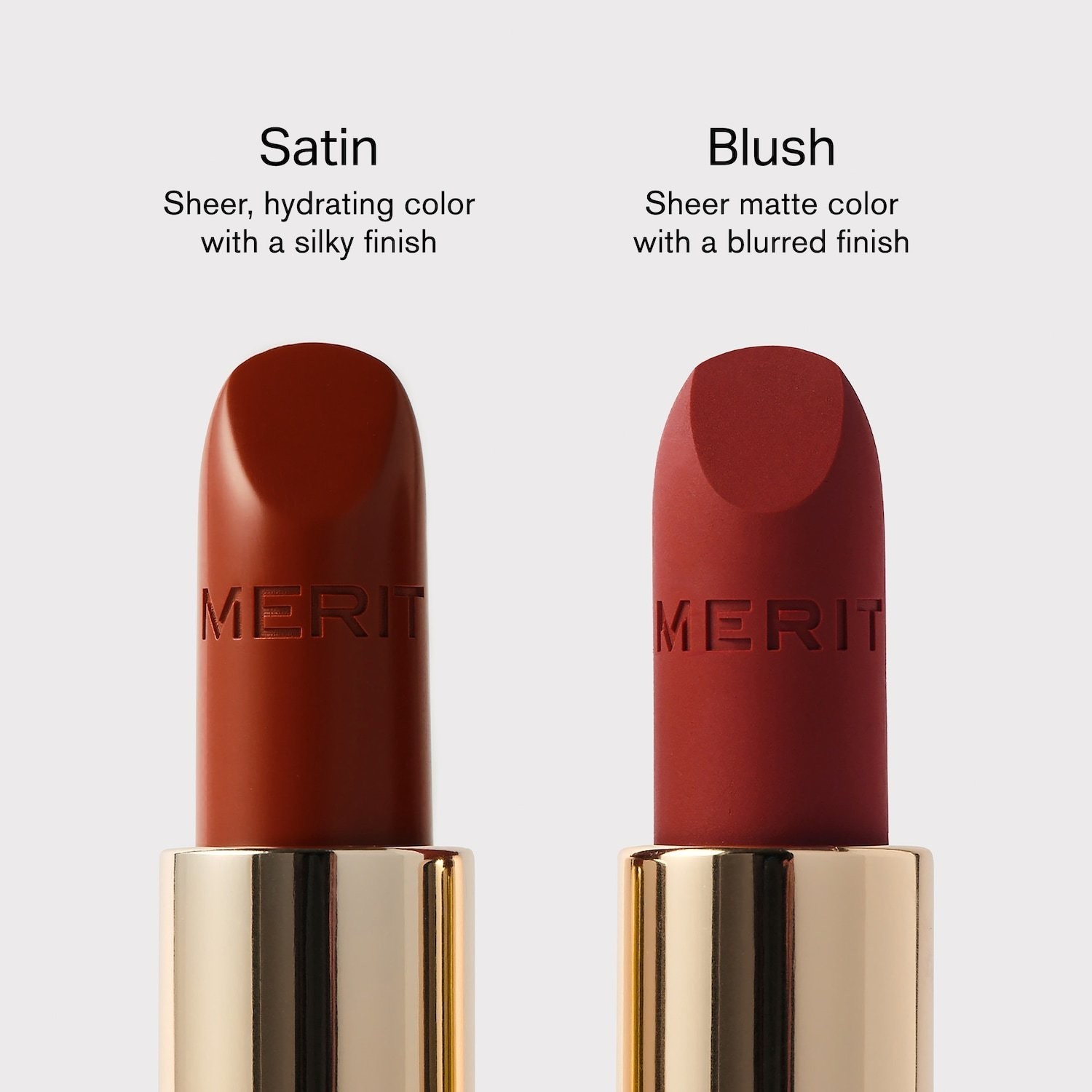 MERIT Authentic Signature Lip Lightweight Lip Blush 0.10 oz 8 sahdes