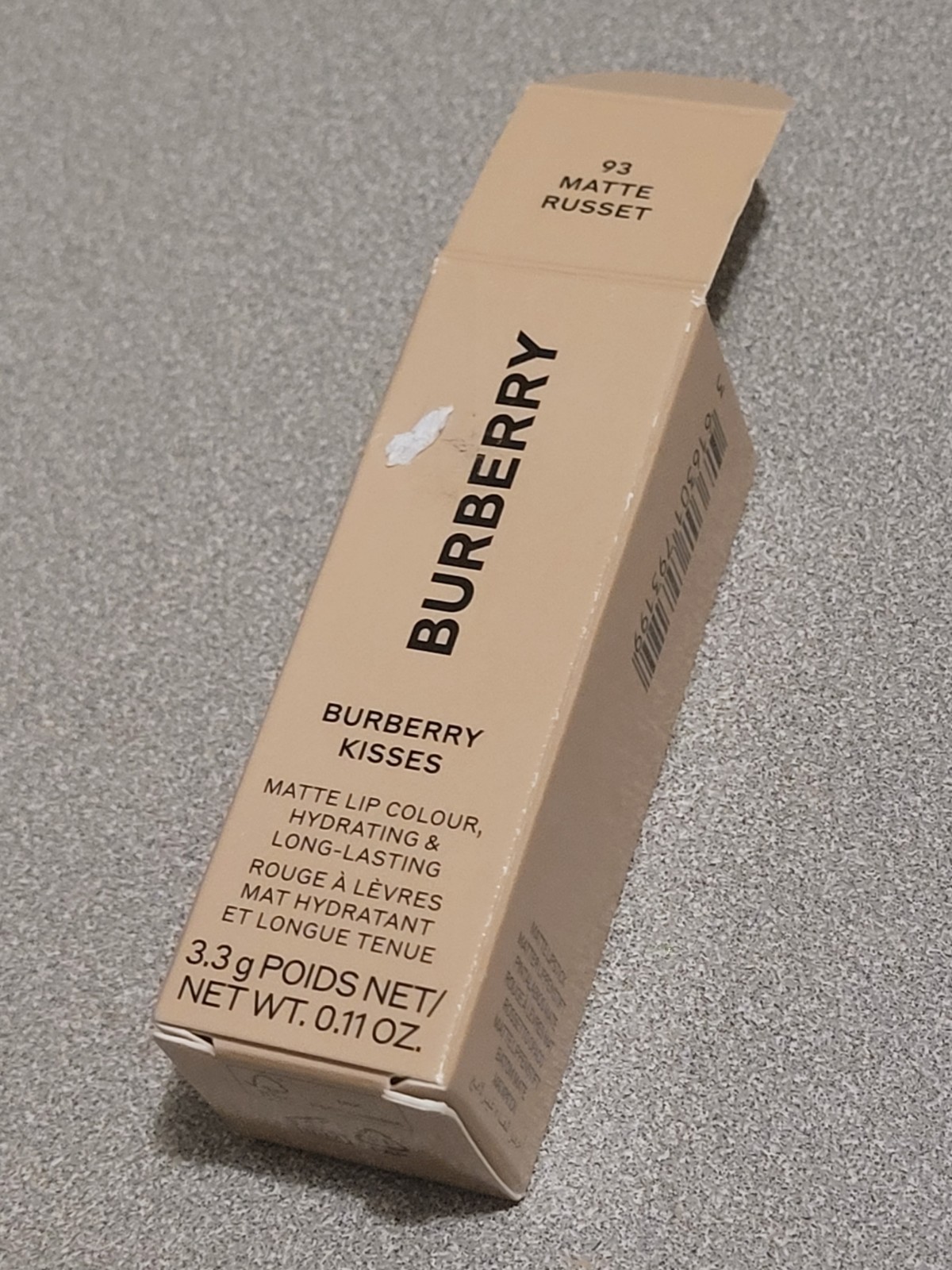 Burberry Kisses Matte Lipstick 93 Matte Russet 3.3g Full Size NIB