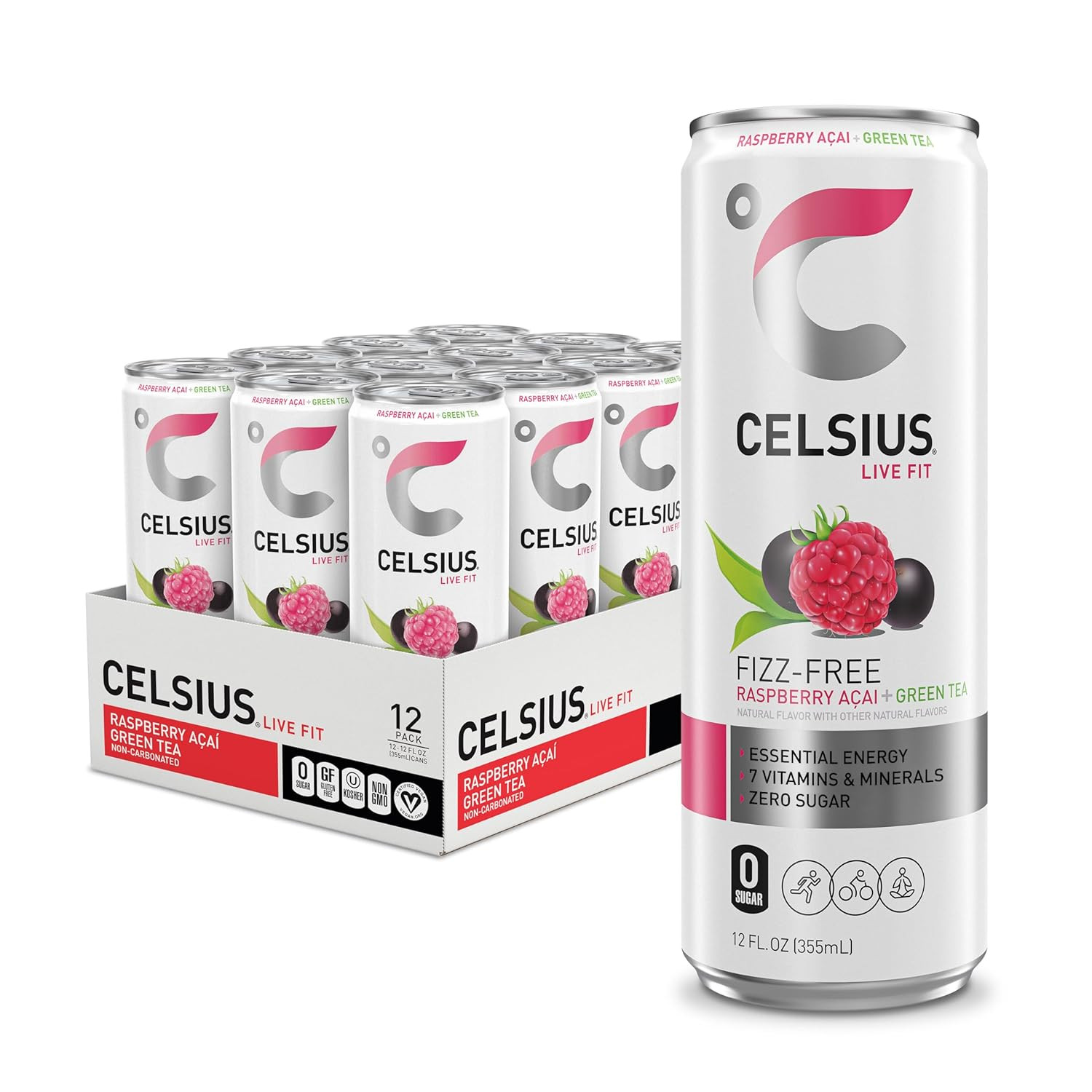 Assorted Flavors Official Variety Pack, Functional Essential Energy Drinks, 12 F