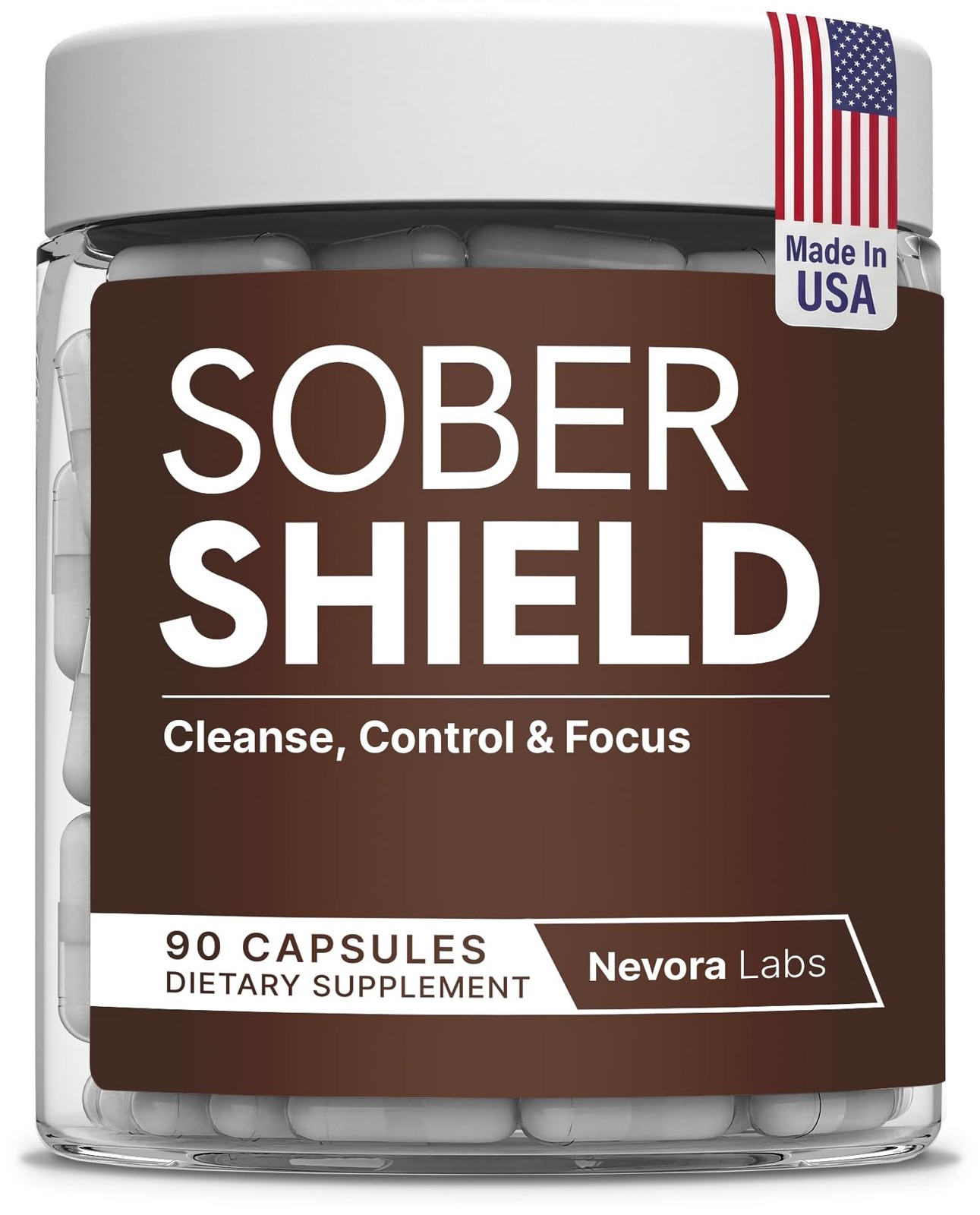 Sober Shield | All-in-One Detox & Craving Support – Focus, Mood & Motivation Sup