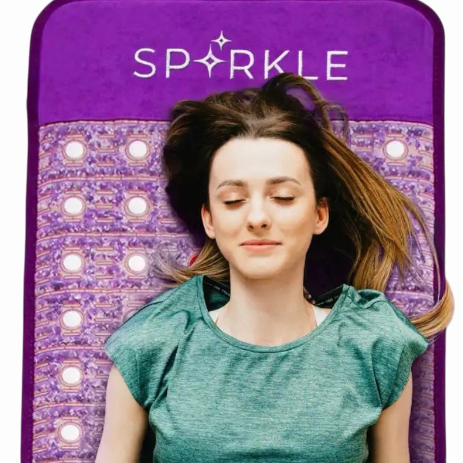 Sparkle Full Size Infrared Heating Mat PEMF Red Light Therapy Crystal Mat 72×24
