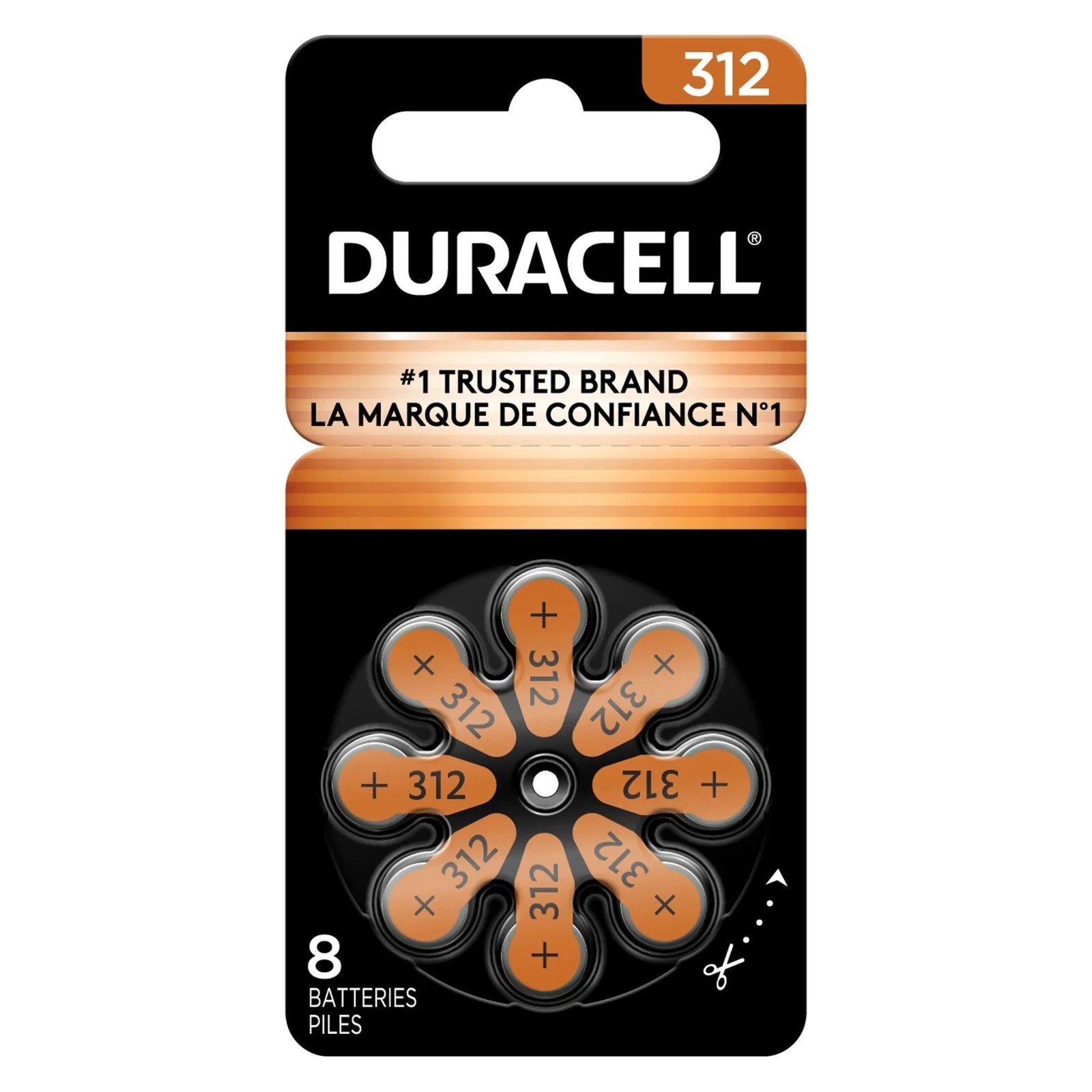 Duracell Hearing Aid Batteries Size 312 Pack 96 Batteries