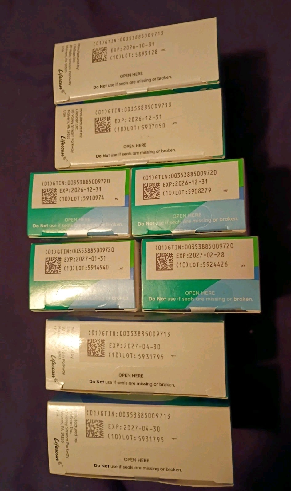 One Touch Ultra Test Strips – 600 Ct Exp. 10/2026-4/2027 New Sealed
