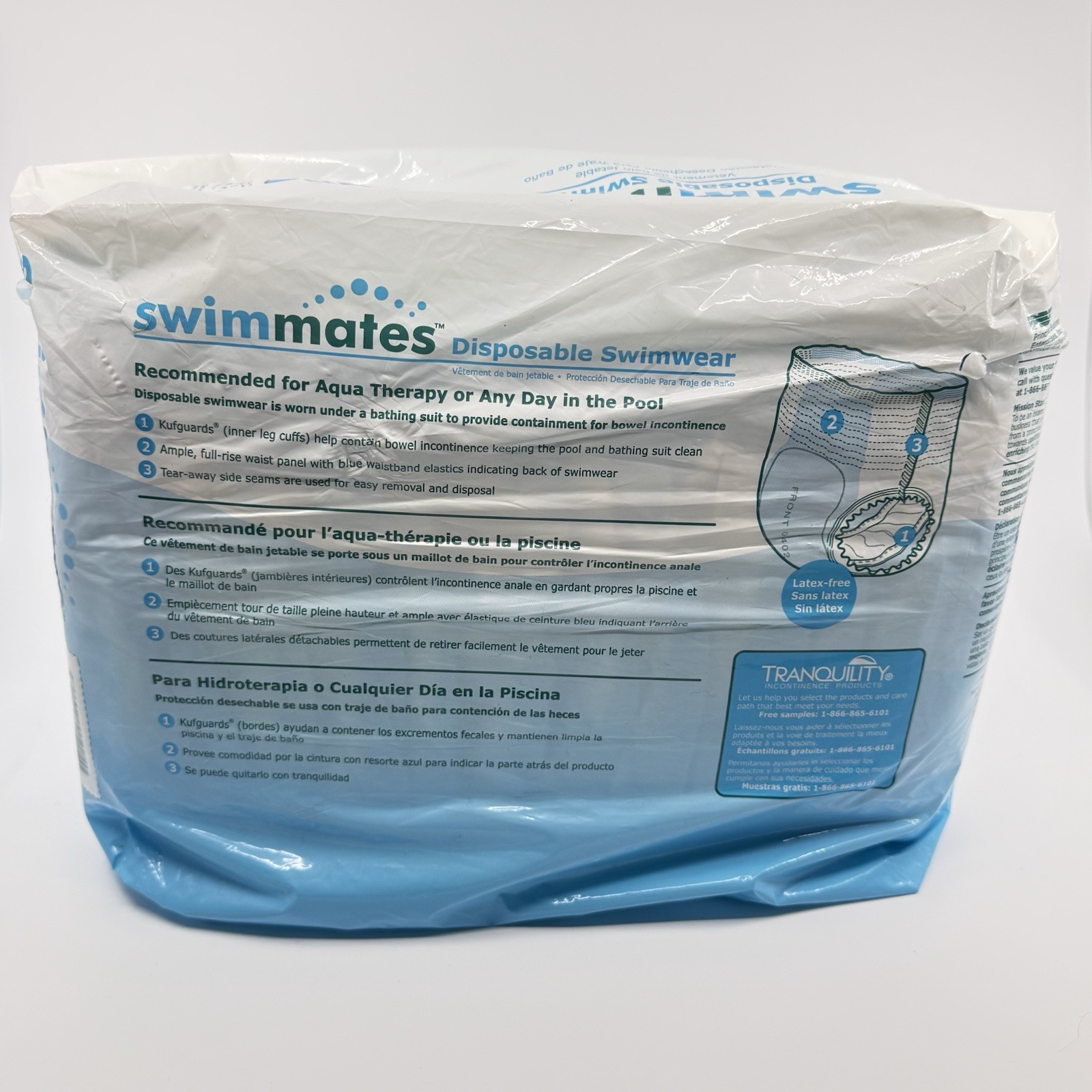 Swimmates Disposable Swimwear XXL Plus 12 Ct Adult Unisex Incontinence