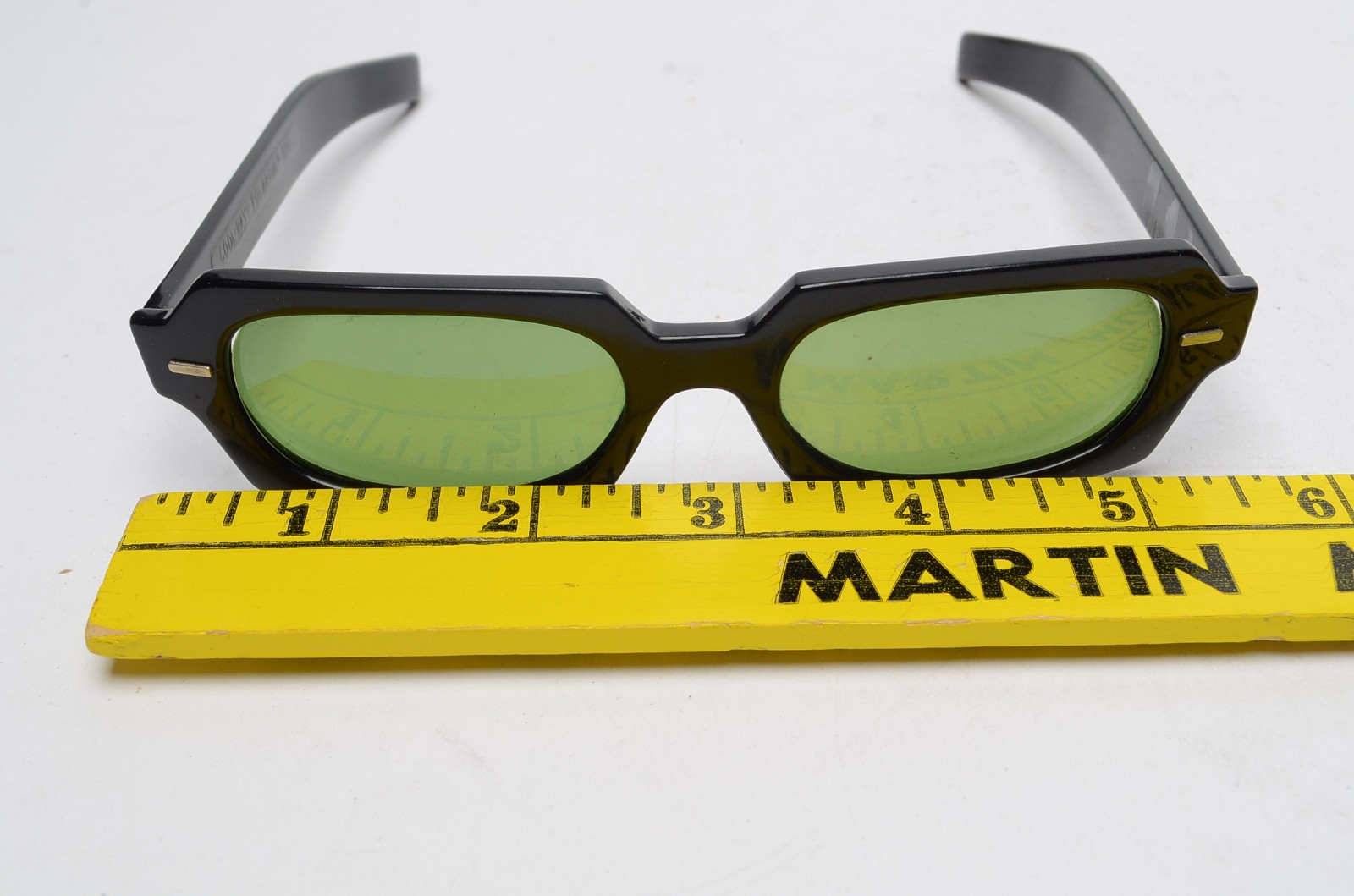 Vintage Cool-Ray Polaroid #120 Black Green Lens Sunglasses w/ Ray-Ban Case