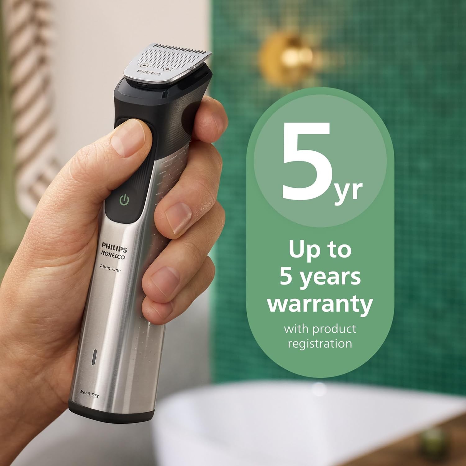 Philips All-In-One Series 7000 23-Piece Trimmer – Electric Shaver and Clipper fo