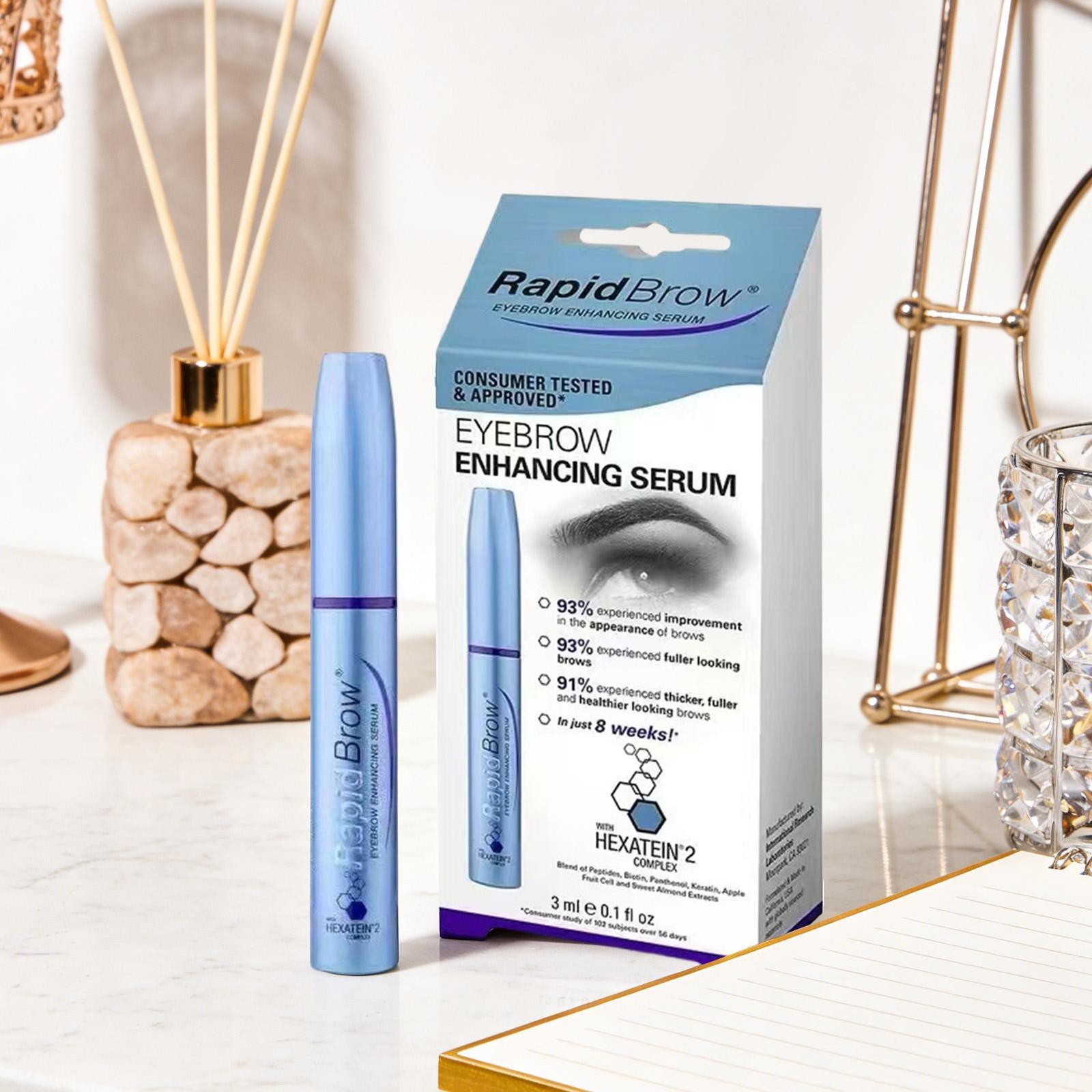 2x Rapid/Lash Eyelash & Eyebrow Enhancing Serum Enhancer Growth Conditioner 3ml