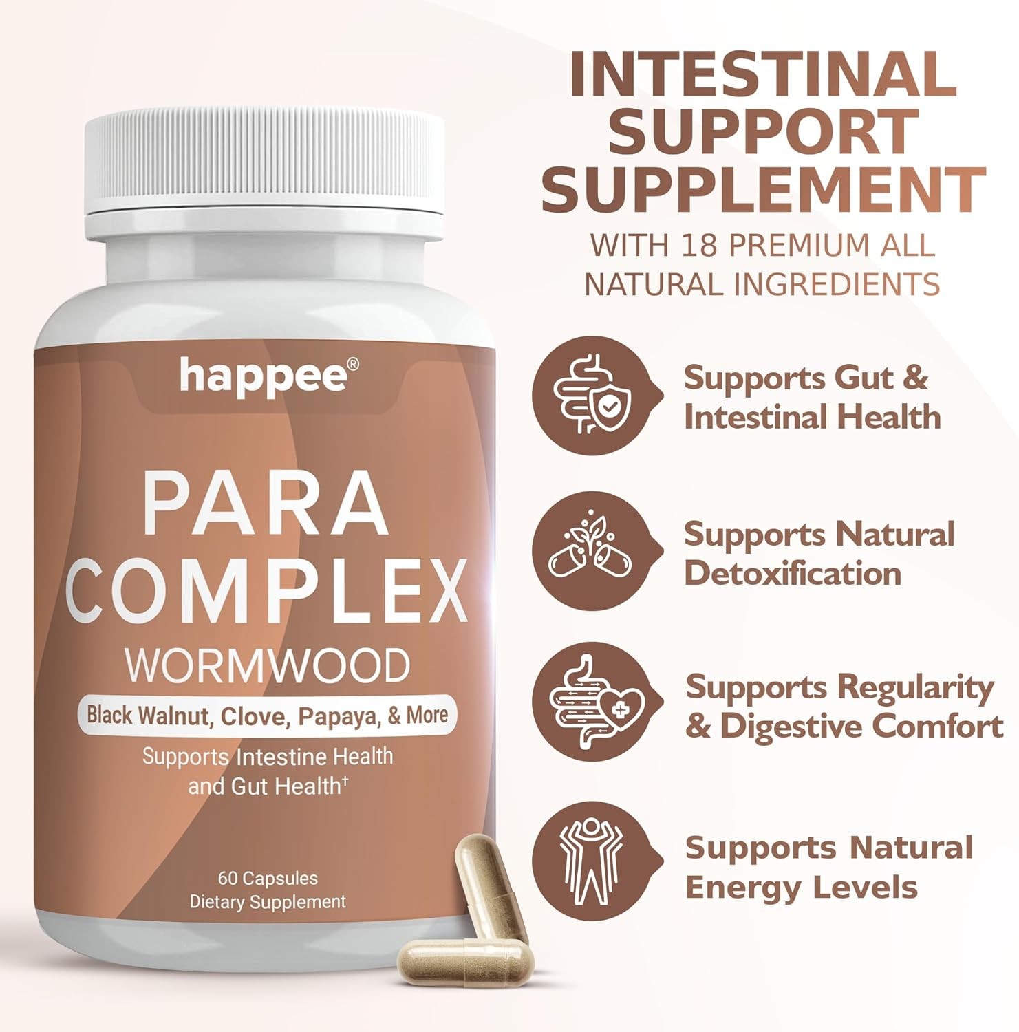 ParaComplex Intestinal Guard for Humans – para Purge Herbal Cleanse for G