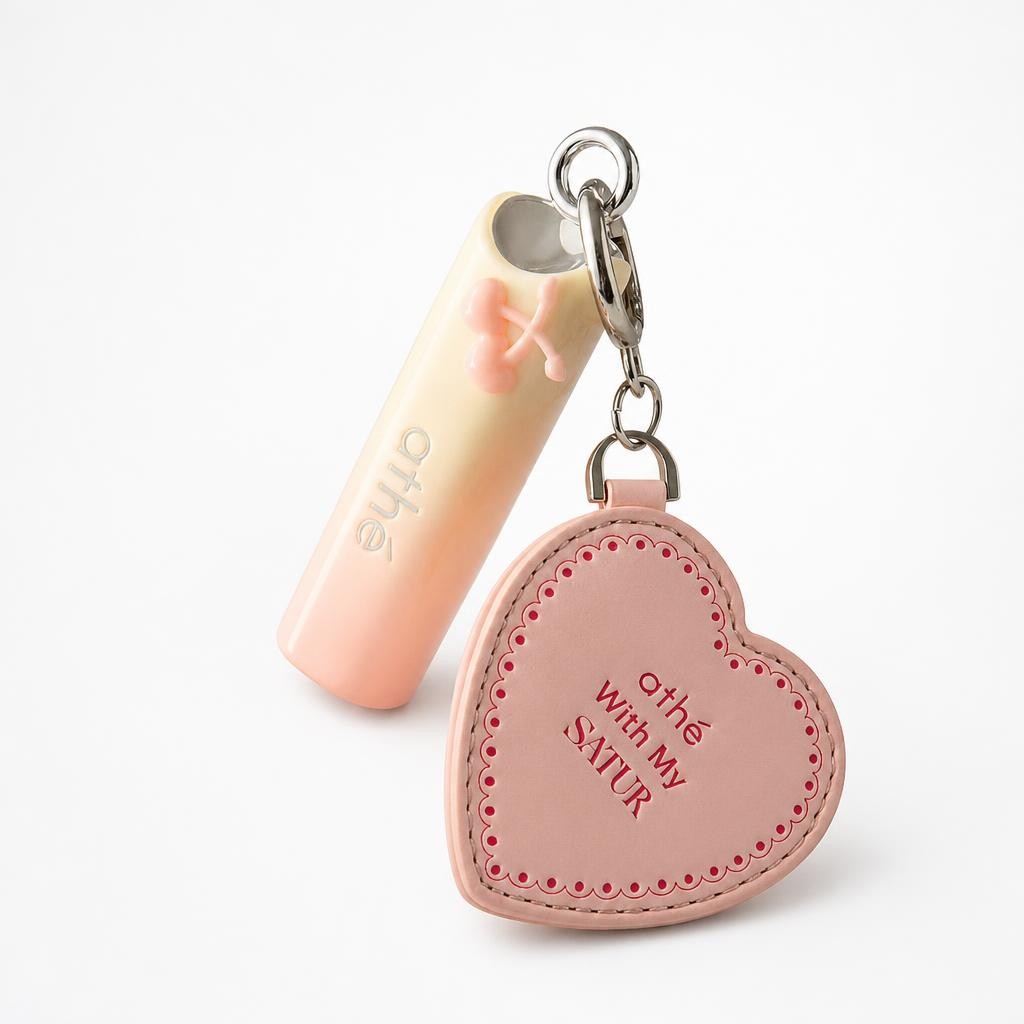 Athe Lip Glow Balm Satur Collaboration with Mirror Keyring