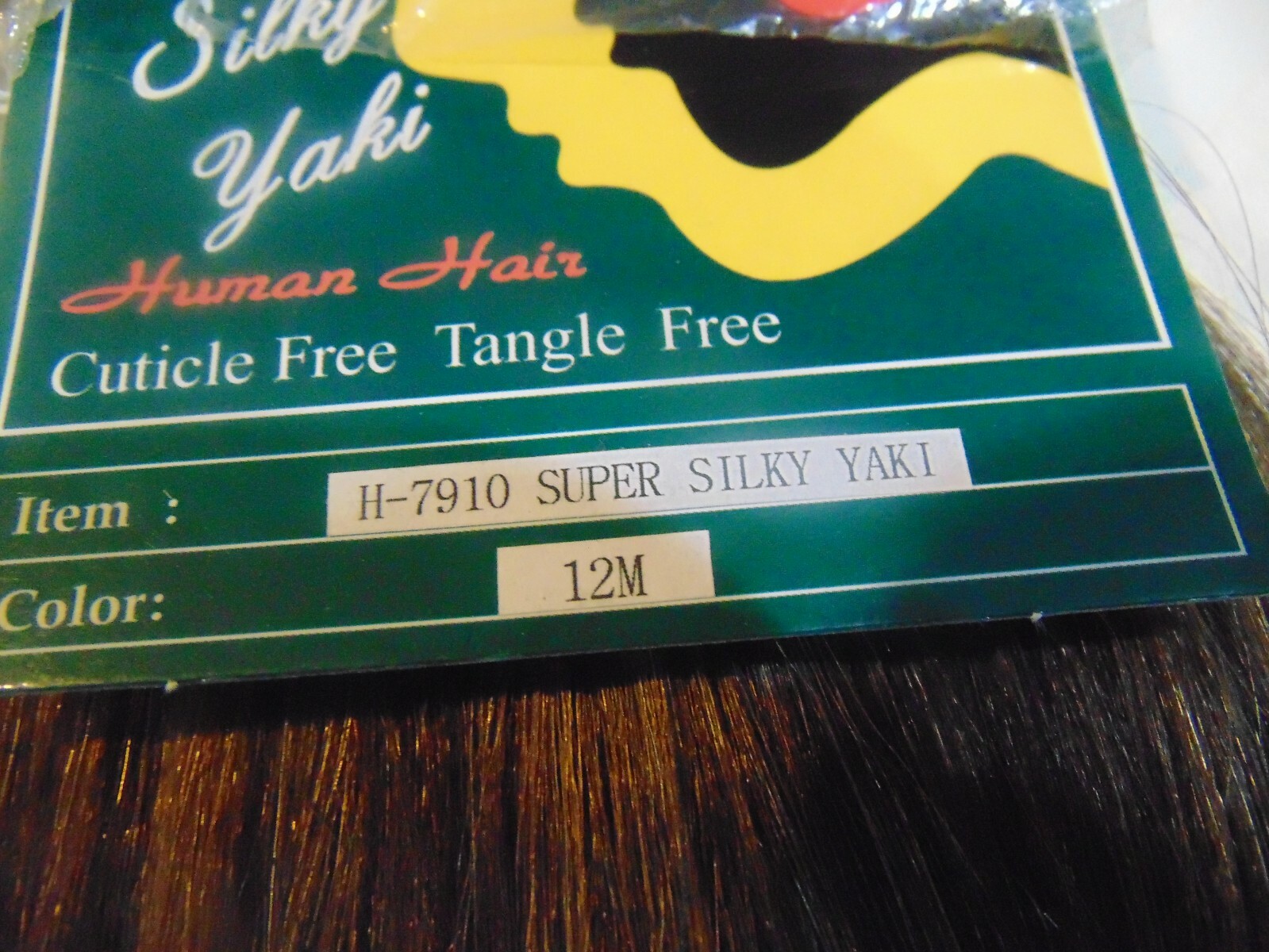 2 Pack Motown Tress Super Silky Yaki Human Hair H-7910 12M