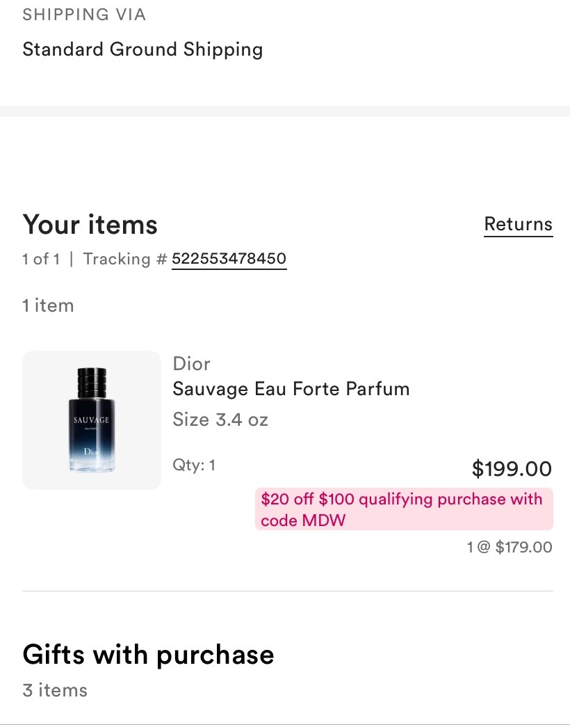 Dior Sauvage Eau de Toilette Spray for Men – 100ml