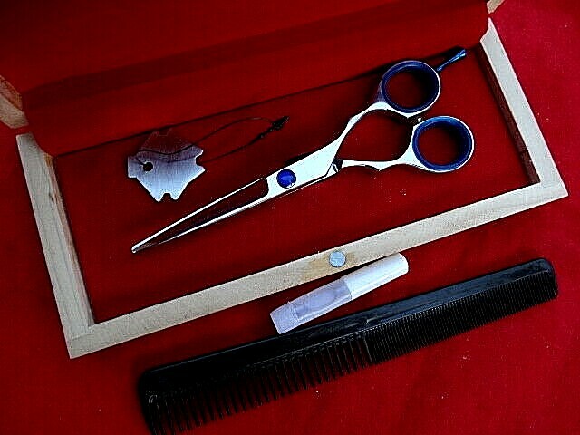 Money Back Warranty_5.5″ 440c Hairdressing Hair Cutting Scissors
