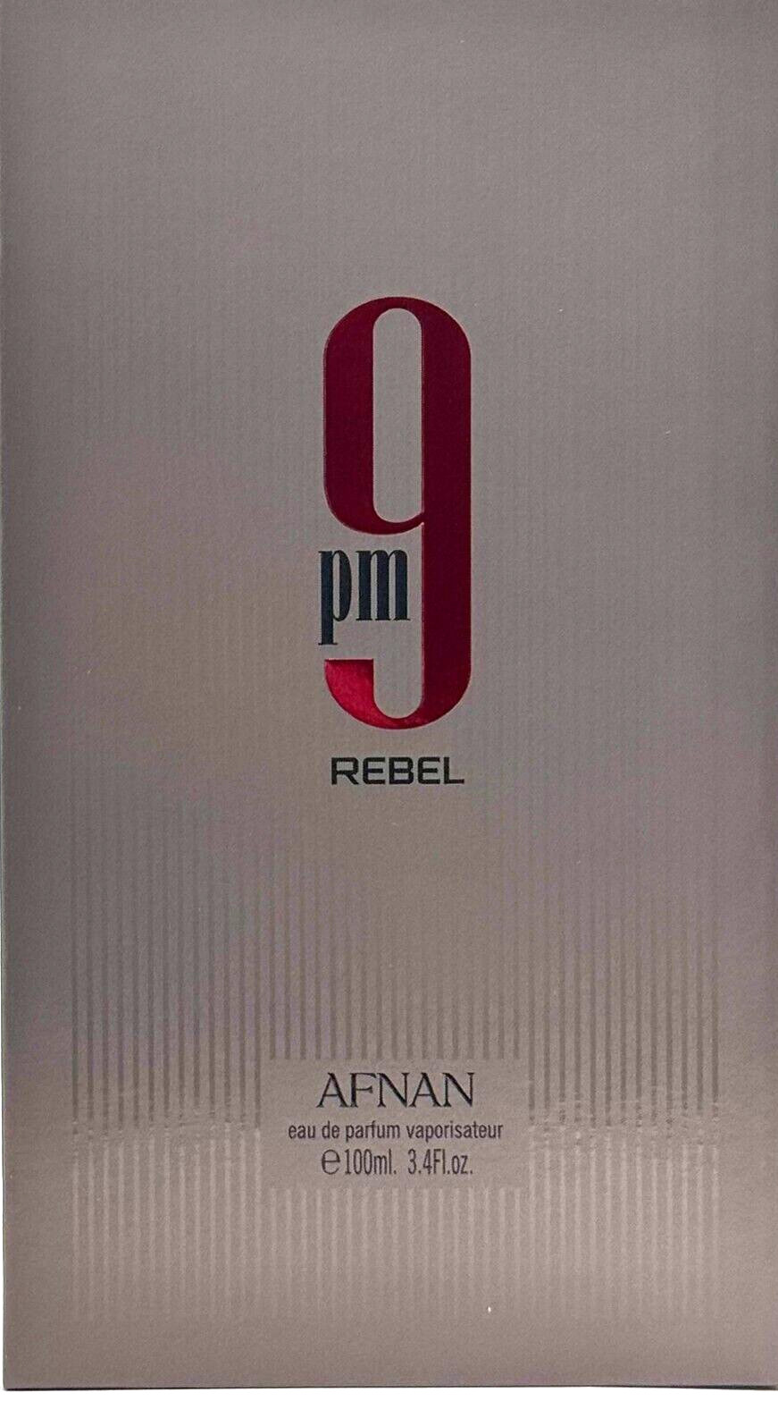AFNAN 9PM REBEL EAU DE PARFUM SPRAY UNISEX 3.4 Oz / 100 ml BRAND NEW ITEM!!!