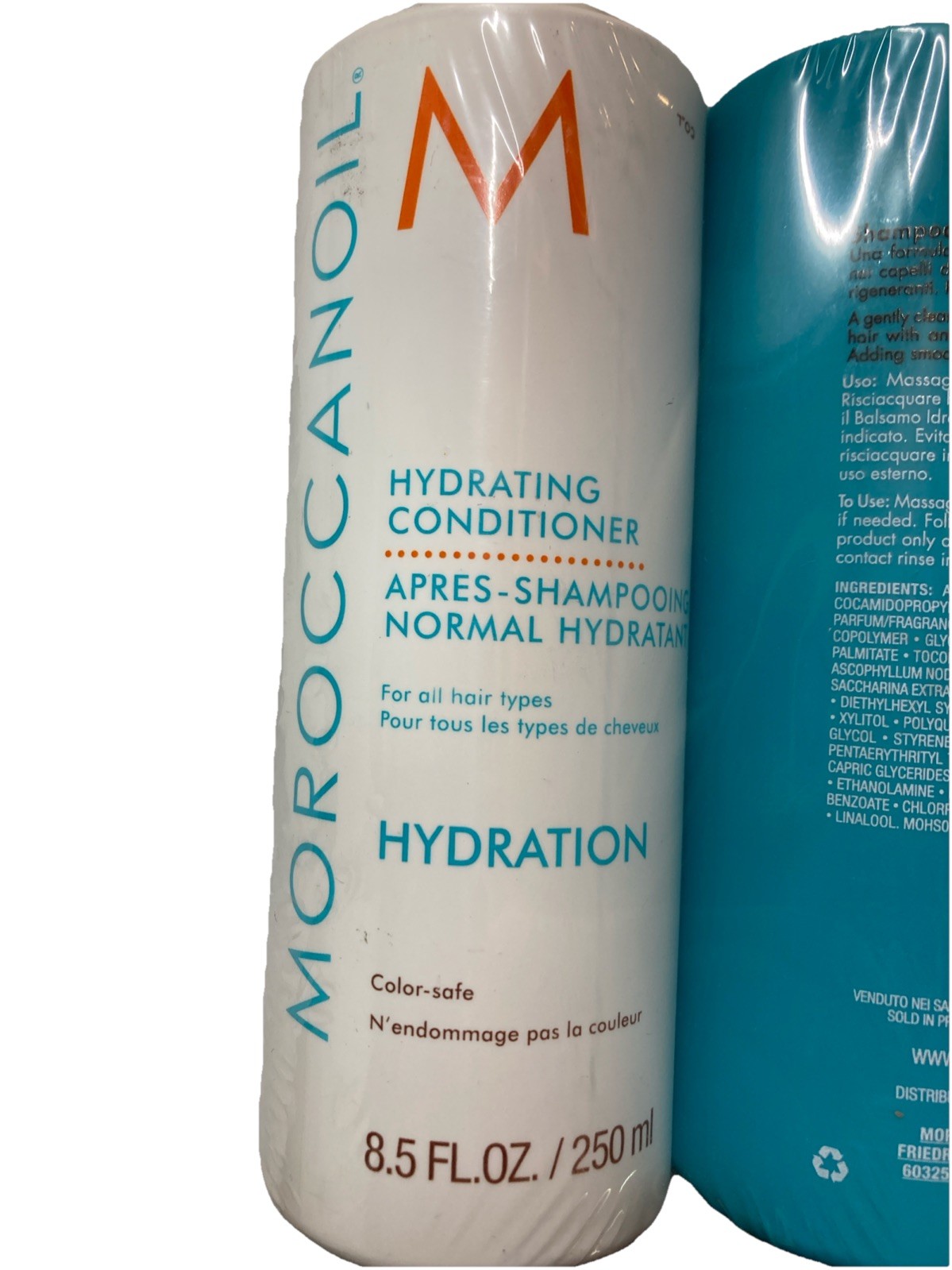 Moroccanoil Shampoo & Conditioner Set Hydration All Hair Types 8.5 Fl Oz 250ml