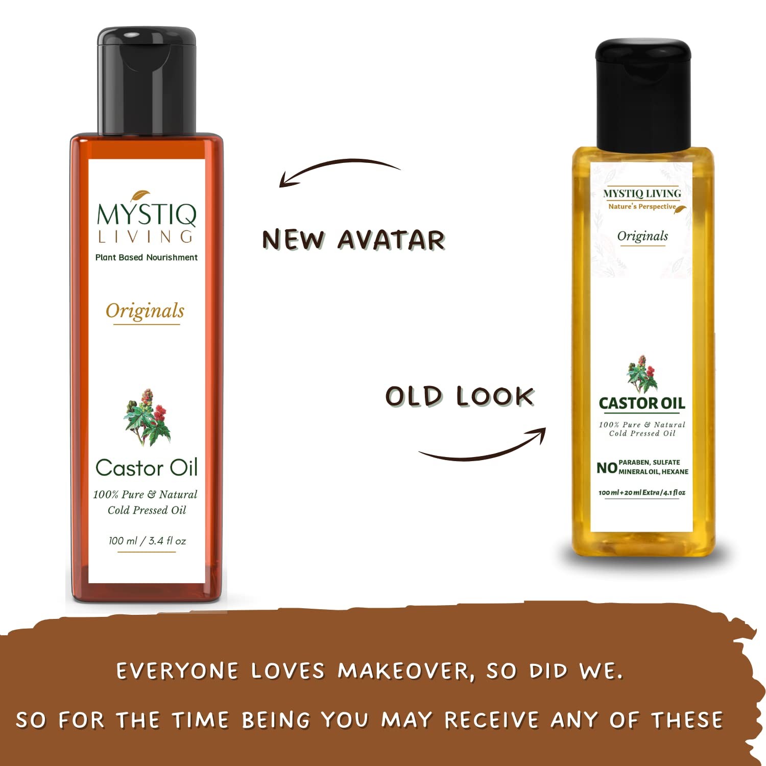 Mystiq Living Castor Oil For Skin And Hair 200ml