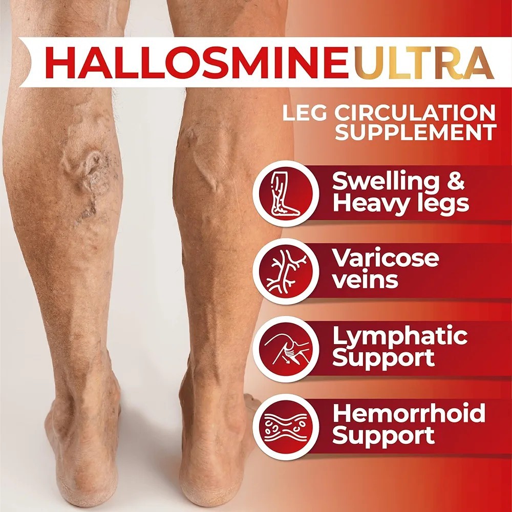 Hallusa Natural Diosmin Circulation – Support for Circulation and Veins 60 caps